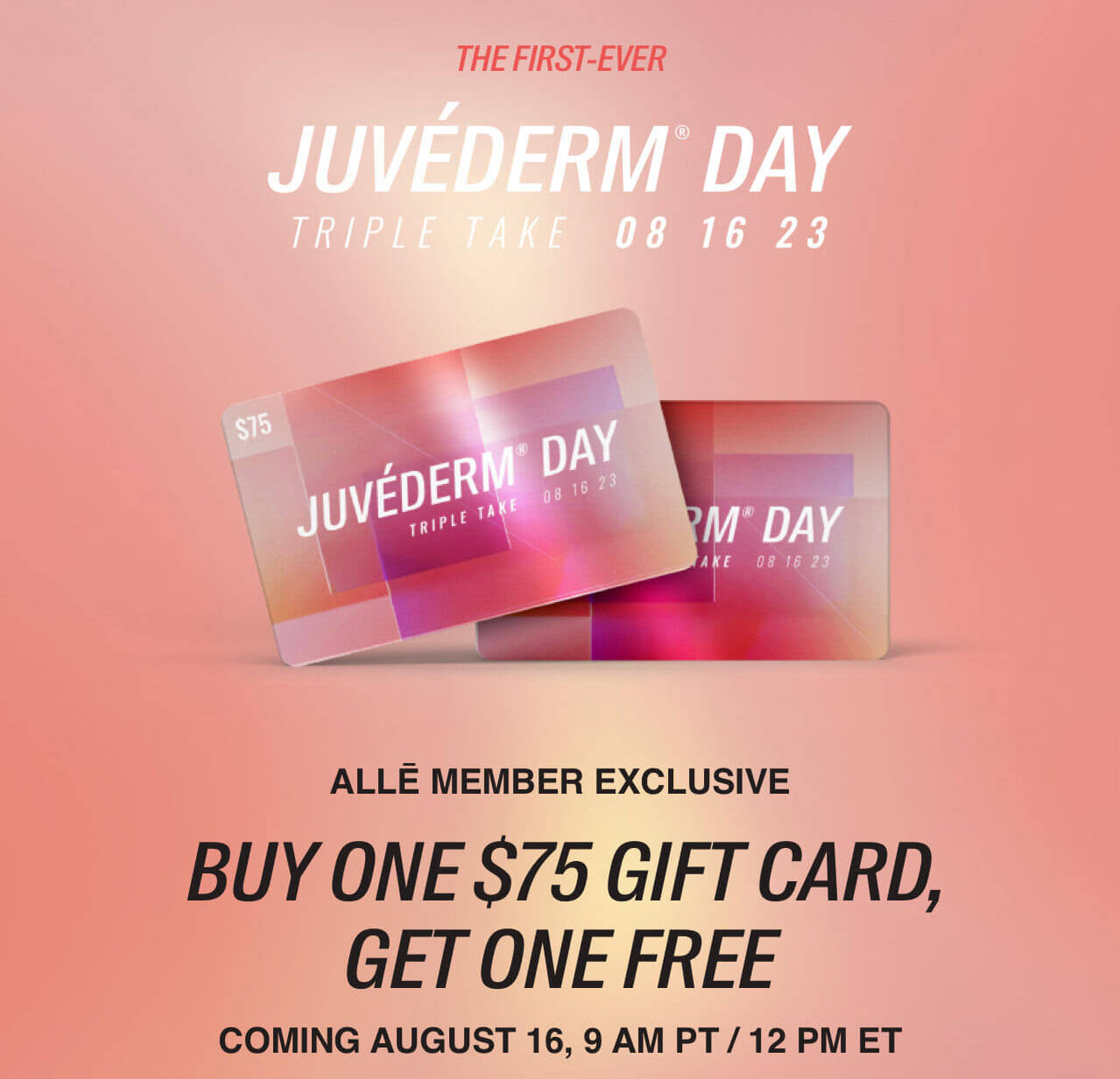 Juvederm Day Gift Card August 16th, 2023 Healthy Solutions Medspa by