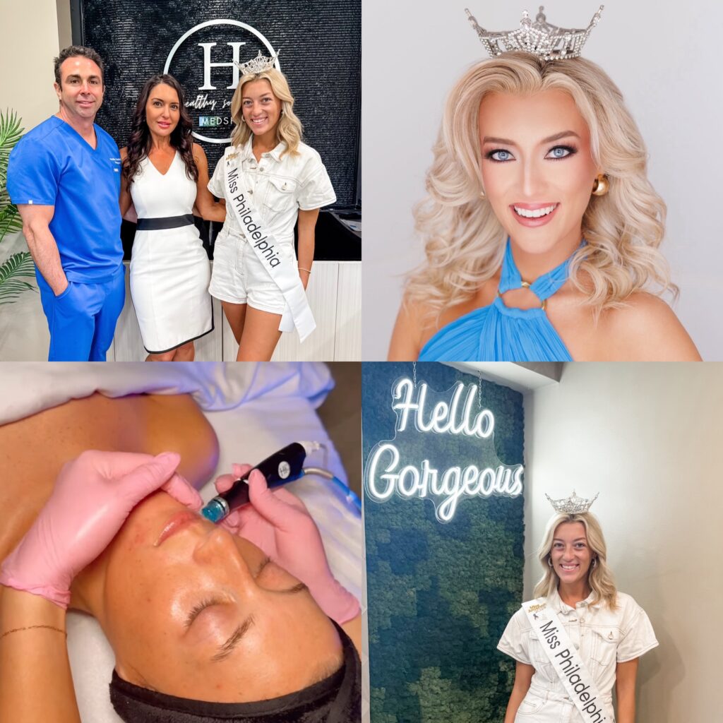 Miss Philadelphia 2025 gets Hydrafacial at Healthy Solutions Medspa in Bucks County, PA Furlong Doylestown